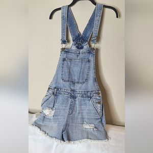 Wild Fable Blue Overalls Jean Shorts